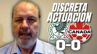 DISCRETA ACTUACIÓN de la Selección Mexicana  México vs Canadá  Amistoso Internacional [upl. by Gaulin]