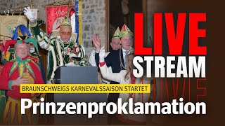 Auftakt zum Schoduvel 2025 Die Prinzenproklamation Live [upl. by Wilder220]