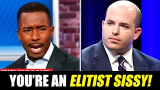 Black Trump supporter HUMILIATES Brian Stelter during live CNN clash [upl. by Eletnahc]