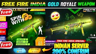 Free fire Next Weapon Royal 100 Confirm ✅🥳  Fire New Event  Ff New Event  Ff new event today [upl. by Woothen889]