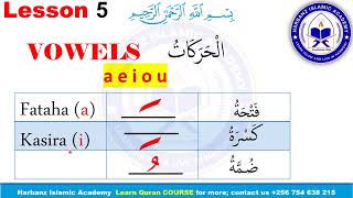 Luganda Yassarnal Course  Lesson 5  Arabic Vowels [upl. by Becker887]