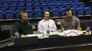 CSU Basketball M PostGame 201819 San Jose State Carvacho [upl. by Tony]