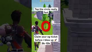 Tap the circle really fast fortnite fortniteclips [upl. by Naujet728]