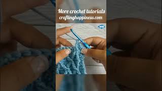 How To Crochet The Front Post Treble 2 Together  FpTr2Tog  Crafting Happiness shorts [upl. by Laehcym]