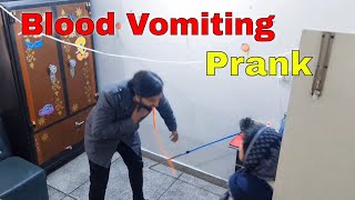 Blood Vomiting Prank On Family GONE EXTREME WRONG😱  Sister Ny Sara Prank Khrb Kar Diya ☹️ [upl. by Edylc]