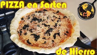 Pizza en Sartén de Hierro  Cocina Universal [upl. by Reger]