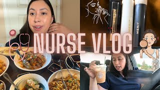 VLOG nurse work week my rosacea journey Merit first impression [upl. by Bluh]