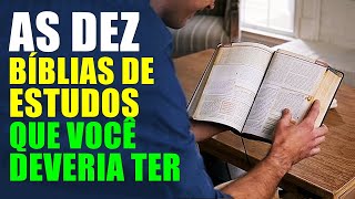 Bíblias de estudos que você precisa ter 1142 bibliadeestudo [upl. by Tebazile728]