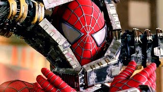 SpiderMan vs Doctor Octopus  Bank Fight Scene  SpiderMan 2 2004 Movie Clip HD [upl. by Horace]