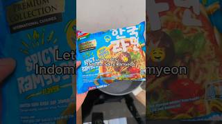 Trying Indomie Spicy Ramyeon The taste is amazing compare to Indomie Spicy Chikin I had last week [upl. by Evelinn]