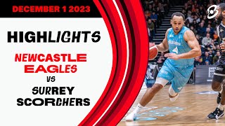 Newcastle Eagles vs Surrey Scorchers  Game Highlights [upl. by Auhsoj]