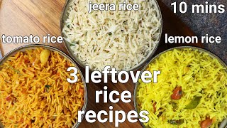 3 best leftover rice recipes  3 rice recipes with leftover rice easy pulao with leftover rice [upl. by Waiter]