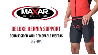 ITAMED Deluxe Hernia Support  Double Sided with Removable Inserts HS484 [upl. by Kirk724]