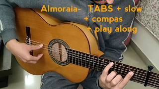 Almoraima  1  best flamenco guitar lessons  TABS available on request [upl. by Nelak]