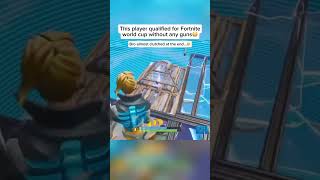 Bizzle qualified for the Fortnite world cup without using any guns…😳 fortnite viralvideo [upl. by Dranek794]