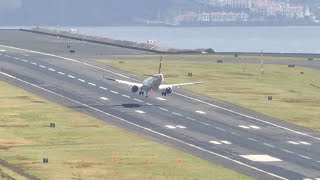 THE WILDEST LANDING EVER at Madeira Airport [upl. by Onfroi790]