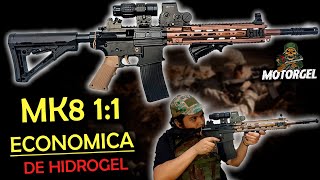 MK8 11 Economica de hidrogel  Review unboxing prueba Gel blasters [upl. by Rame]