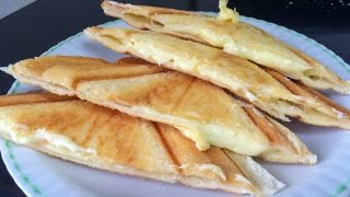 Camembert and Cheddar Cheese Sandwich  Sandwich Maker Recipe [upl. by Gernhard]