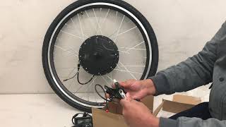 Pedalease 2 in 1 700C29Er electric bike conversion kit installation [upl. by Justinian536]