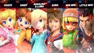 Peach amp Daisy amp Rosalina Super Mario vs Sora amp Min Min amp Little Mac [upl. by Assiran]