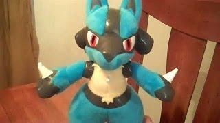 Pokemon AG Nuigurumi New Lucario Review [upl. by Tamanaha]