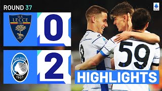 LECCEATALANTA 02  HIGHLIGHTS  Scamacca and De Ketelaere seal La Dea win  Serie A 202324 [upl. by Negriv]