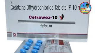 cetirizine tabletcetirizine hydrochloride Tablets ip 10mg in hindi [upl. by Tome803]