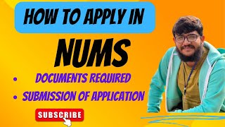 NUMS Government college admission 2023  How to apply  Documents required  nums [upl. by Elihu646]