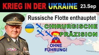 23Sep KOMMANDEUR der SCHWARZMEERFLOTTE von Rakete getroffen  UkraineKrieg [upl. by Bergin995]