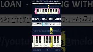 DANCING WITH YOUR GHOST MELODICA COVER pianotutorial melodicacover tutorialmelodica melodica [upl. by Cohleen]