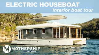 Mothership Electric Houseboat  Mothership Marine Ltd [upl. by Laumas]