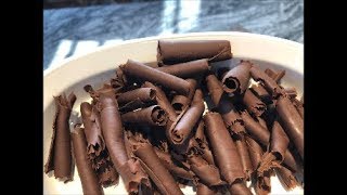 Beautiful Chocolate Curls so easy [upl. by Merp]