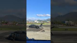 Mga Helicopter lumapag sa Virac Airport happyisland [upl. by Ellary593]