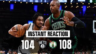 INSTANT REACTION Celtics grind out win vs Nets in overtime thriller [upl. by Brill]