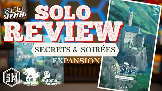 Between 2 Castles Secrets and Soirees Expansion  Solo Mode Review [upl. by Navoj759]