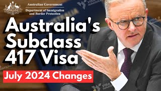 Australian Government Easing the Path with the New Changes in Subclass 417 Visa [upl. by Sheelah995]