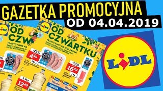 ⚡Nowa Gazetka LIDL od 04042019  Od Czwartku [upl. by Atteyek]