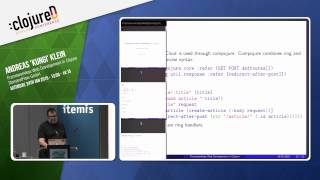 clojureD 2015 quotFrameworkless Web Development in Clojurequot by Andreas ‘Kungi’ Klein [upl. by Atilal]