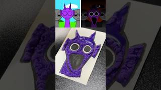 I drew 3D Puffy Durple using Magic Heat Activated Pen magicpen durple sprunki [upl. by Barnum]