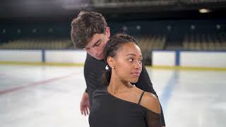 Aurélie et Théo  Programme court 2023 Patinage artistique [upl. by Lilaj]