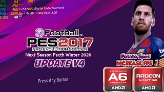 PES 2017 Mod Update PES 2020  AMD A6  512MB VRAM [upl. by Lemert487]