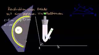 Konstruktion Dreieck mit Winkelhalbierende [upl. by Clim]