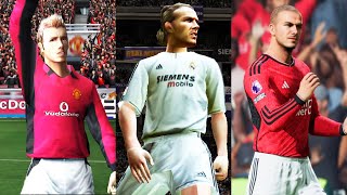 DAVID BECKHAM IN EVERY FIFA 9724 [upl. by Wallis828]