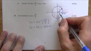 Matematik 4  Lösning av Nationella provet vt2013 del C  del 1 av 2 [upl. by Eizeerb428]