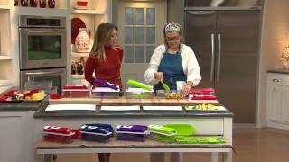 Genius Nicer Dicer Plus 10piece MultiChopper with Stacey Stauffer [upl. by Aicirtal]