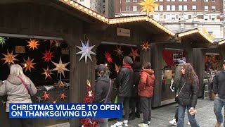 Philadelphias Christmas Village at Love Park to open on Thanksgiving Day [upl. by Eolcin]