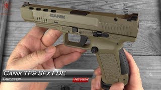 Canik TP9 SFx FDE Tabletop Review and Field Strip [upl. by Ilegna]