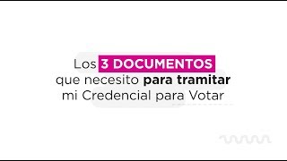 Son 3 los documentos que debes presentar para tramitar tu INE [upl. by Kovacev606]