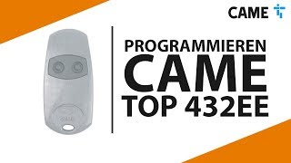 So programmiert man eine CAME TOP 432 EE Handsender [upl. by Kcirred]