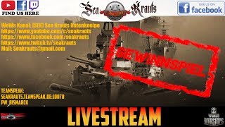 Abruzzi Gewinnspiel  Livestream Worldofwarships SeaKrauts [upl. by Marcell875]